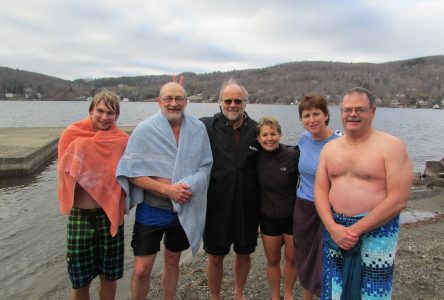 Polar Swim for Refugees in Lake Massawippi