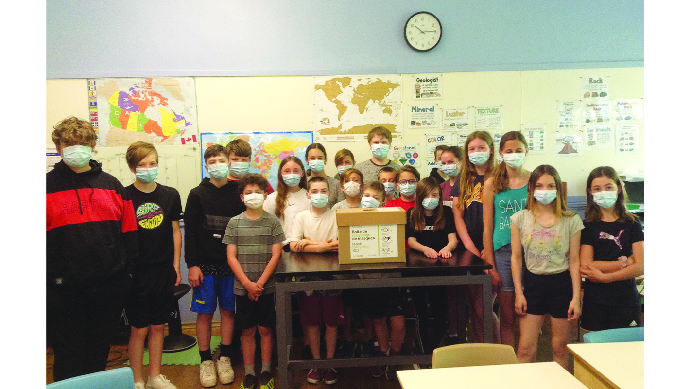 St. Francis students celebrate mask recycling success