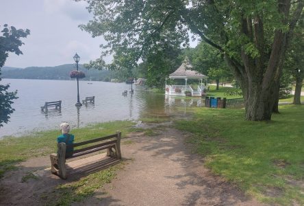 High waters in North Hatley