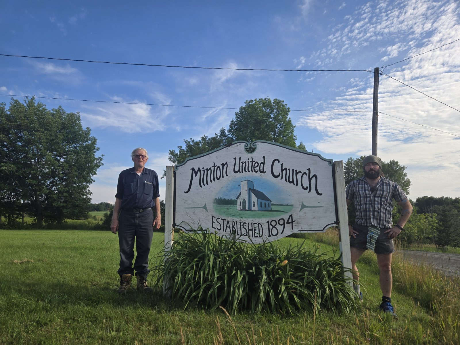 Give me a sign!  Stolen Minton United Church sign found and returned one year later