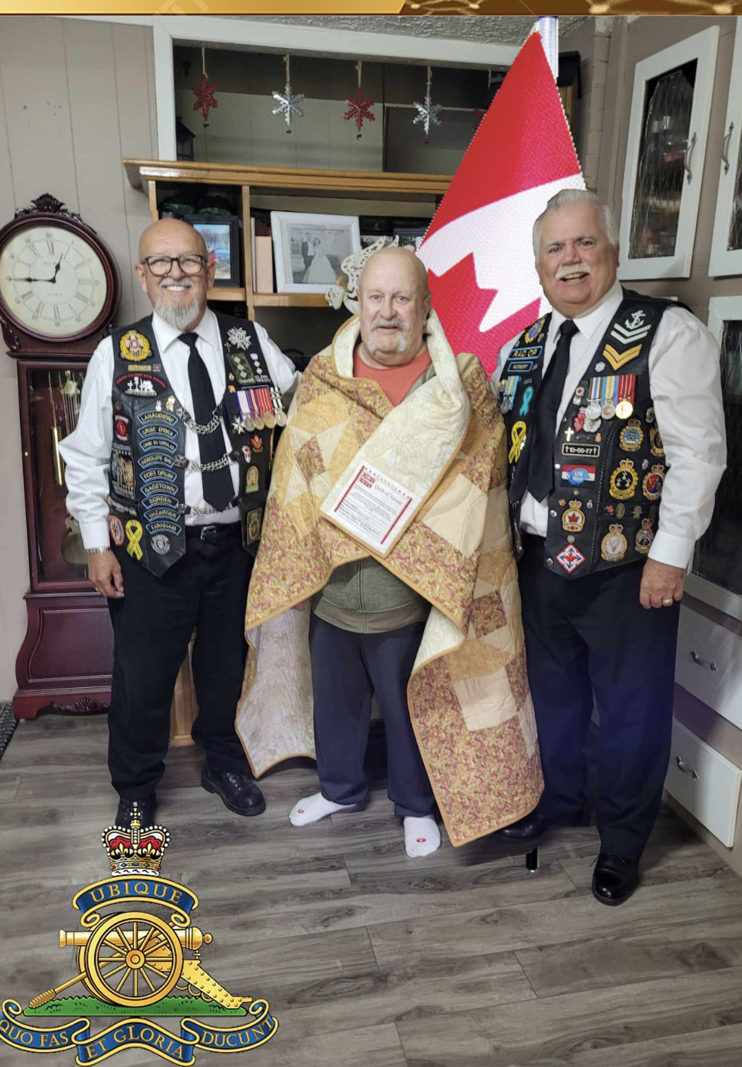 Local veteran honoured with Quilt of Valour for service in Persian Gulf