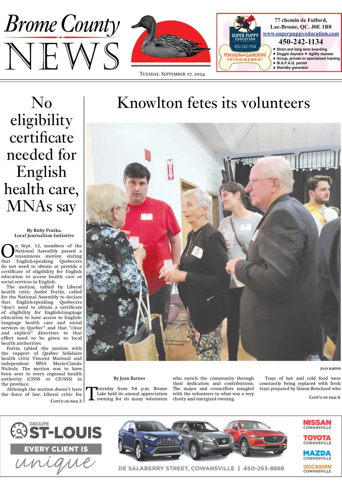 Brome County News, September 17, 2024