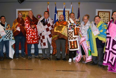 Nine veterans honoured with Quilts of Valour at Lennoxville ceremony